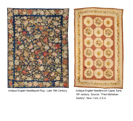 Antique English Needlepoint Carpets